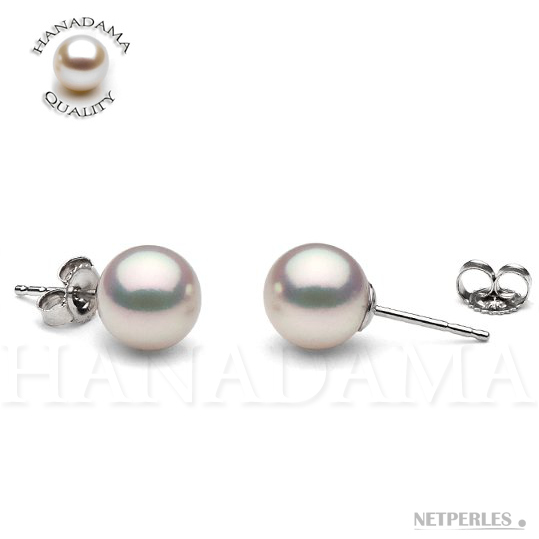 Perles Akoya Hanadama - Boucles d'oreilles