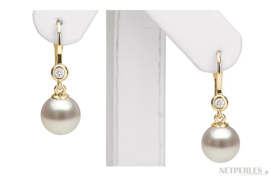 Boucles d'oreilles de perles d'eau douce