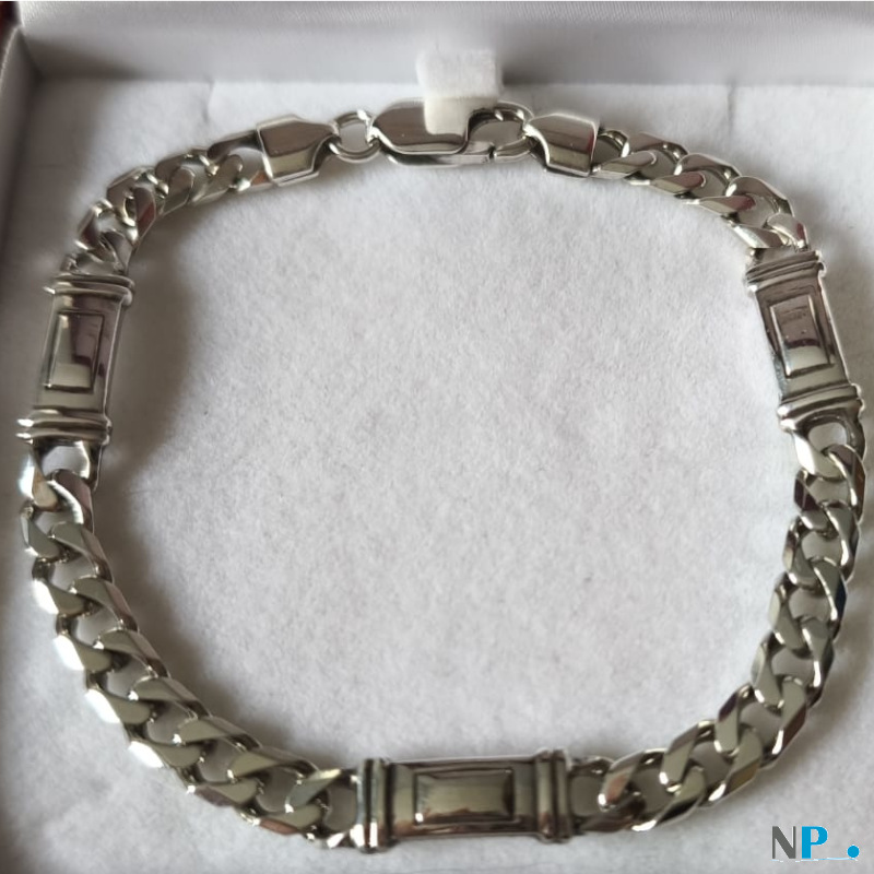 Bracelet gourmette en argent 925 Bracelet gourmette en argent 925