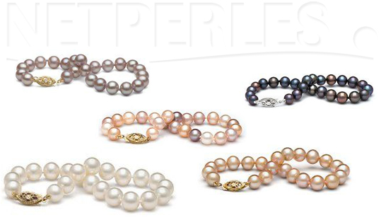 Bracelets de perles d'Eau Douce, bracelets de perles