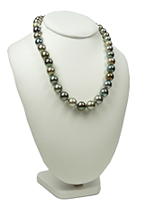 Collier De Perles D’eau Douce Multicolores – 50 Cm, Fermoir Or Jaune