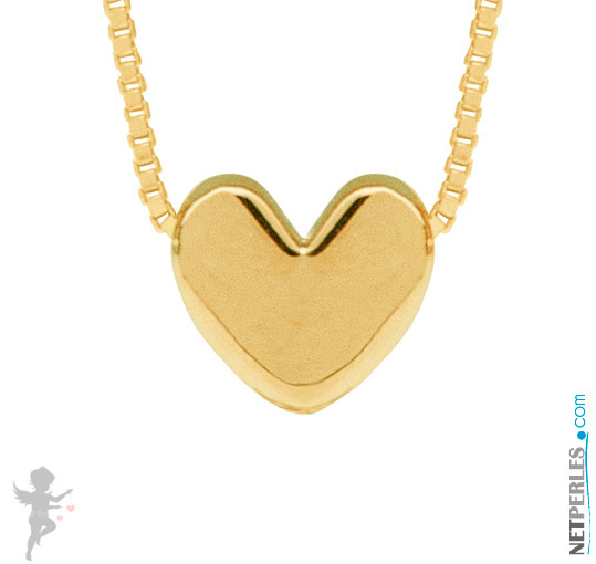 Pendentif coeur Or Jaune 14 carats