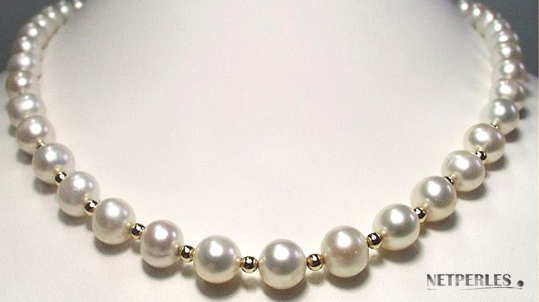collier de perles d'eau douce AAA