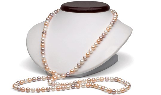 Collier 90 cm de perles de culture d'eau douce