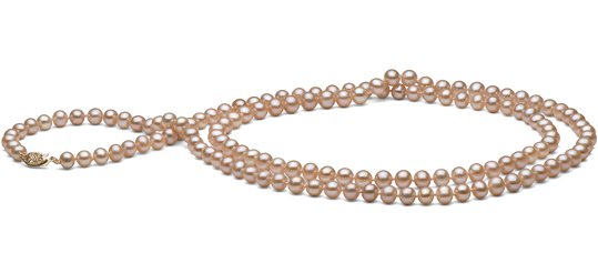 Collier 90 cm perles eau douce peche