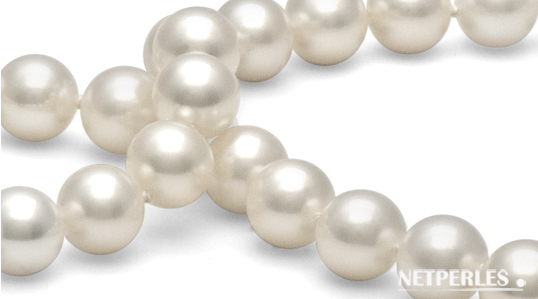 perles d'eau douce blanches qualité AAA
