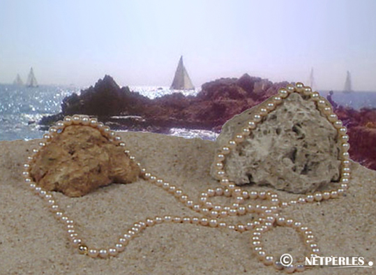 long collier de perles d'eau douce 114 cm