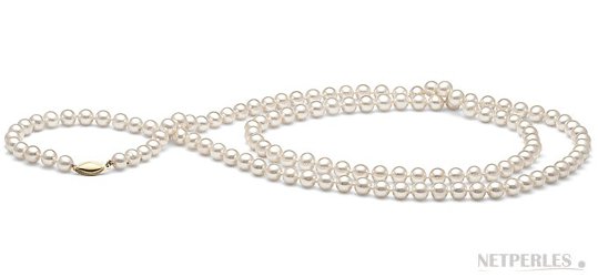 Collana sautoir di perle d'acqua dolce DOLCEHADAMA 6-7 mm bianche