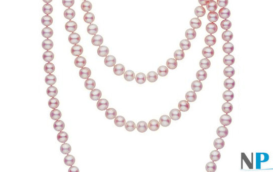 Perles couleur naturelle lavande d'eau douce