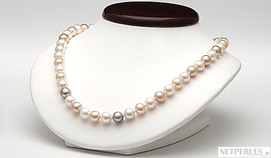 Collier 45 cm de perles DOUCEHADAMA 7,5-8 mm