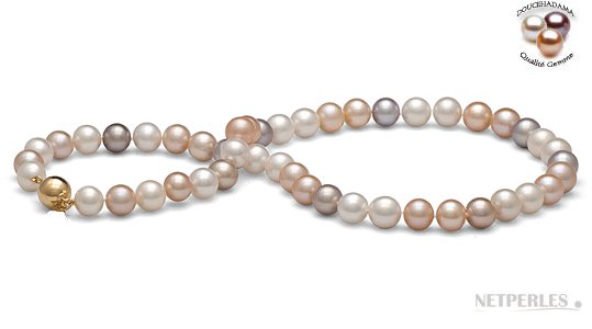 Collier 45 cm de perles Doucehadama 9,5-10 mm