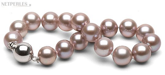 Bracelet de perles d'eau douce couleur naturelle Lavande qualité Doucehadama