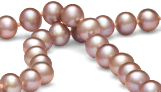Perles d'eau douce couleur naturelle lavande