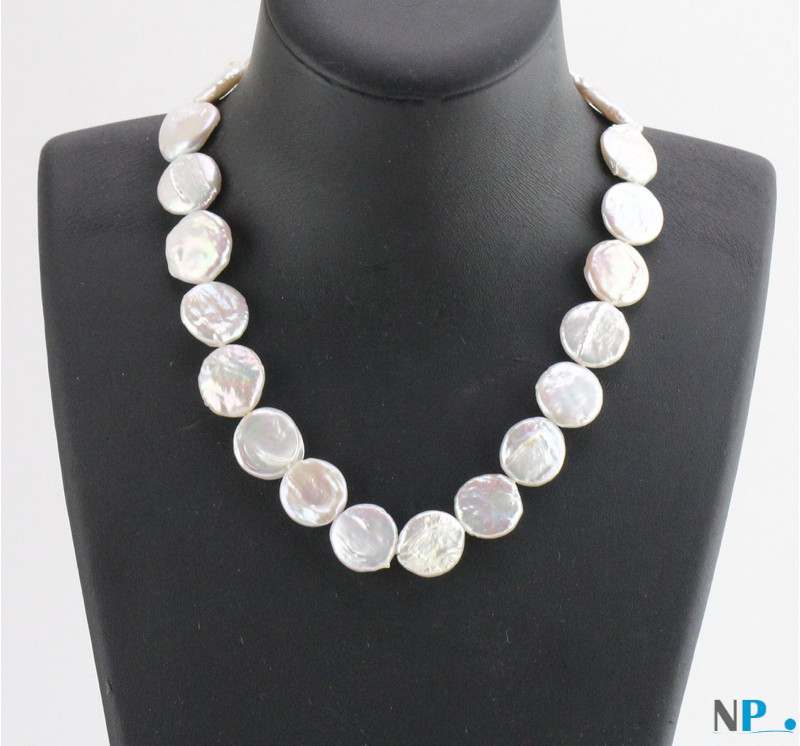 Populaire Style de forme de pomme de terre naturelle d'eau douce blanches  Collier de perles