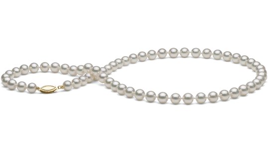 Collier 45 cm de perles d'eau salée Akoya