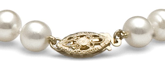 Fermoir de sécurité en or pour collier de perles