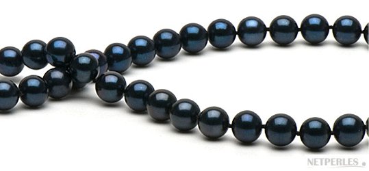 Perles d'Akoya du Japon noires