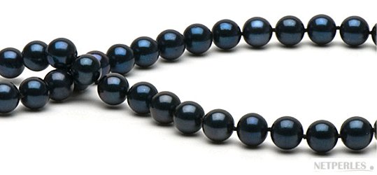 Perles de culture d'Akoya noires