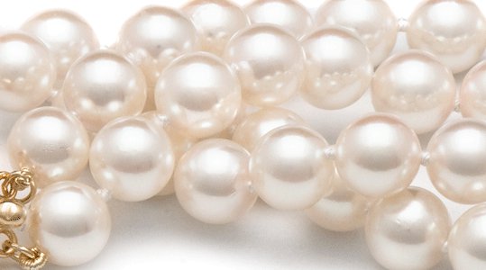 Perles d'Akoya blanches