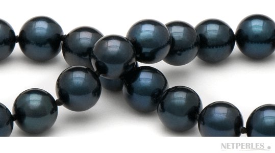 Perles de culture d'Akoya noires