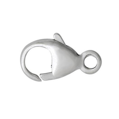 fermaglio moschettone in argento da 13 mm