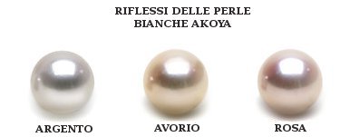 Oriente delle perle Akoya bianche