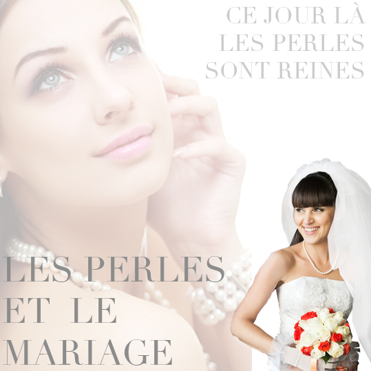 Perles le jour du mariage