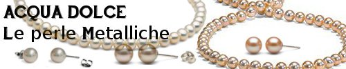 Perle metalliche | perle di coltura dal lustro metallico |  perle di allevamento