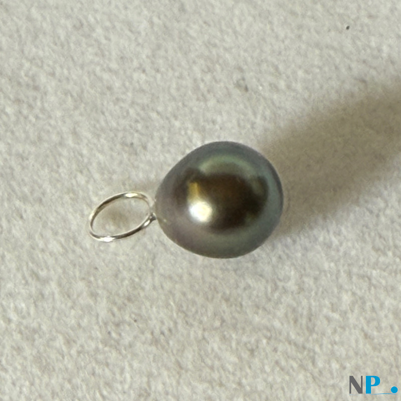 Pendentif en Argent avec perle goutte de Tahiti Pendentif en Argent avec perle goutte de Tahiti
