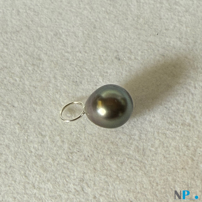 Pendentif en Argent avec perle goutte de Tahiti Pendentif en Argent avec perle goutte de Tahiti
