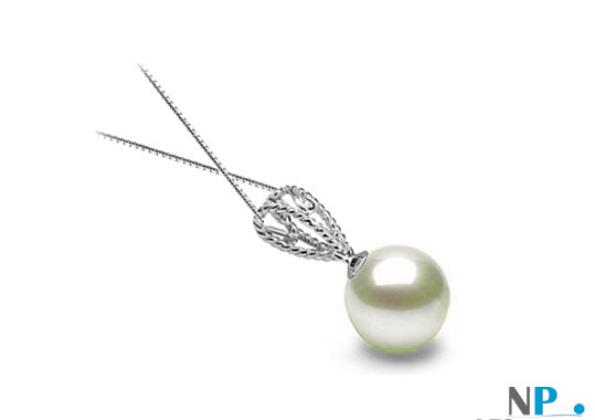 Pendentif Nathalie avec perle blanche DOUCEHADAMA