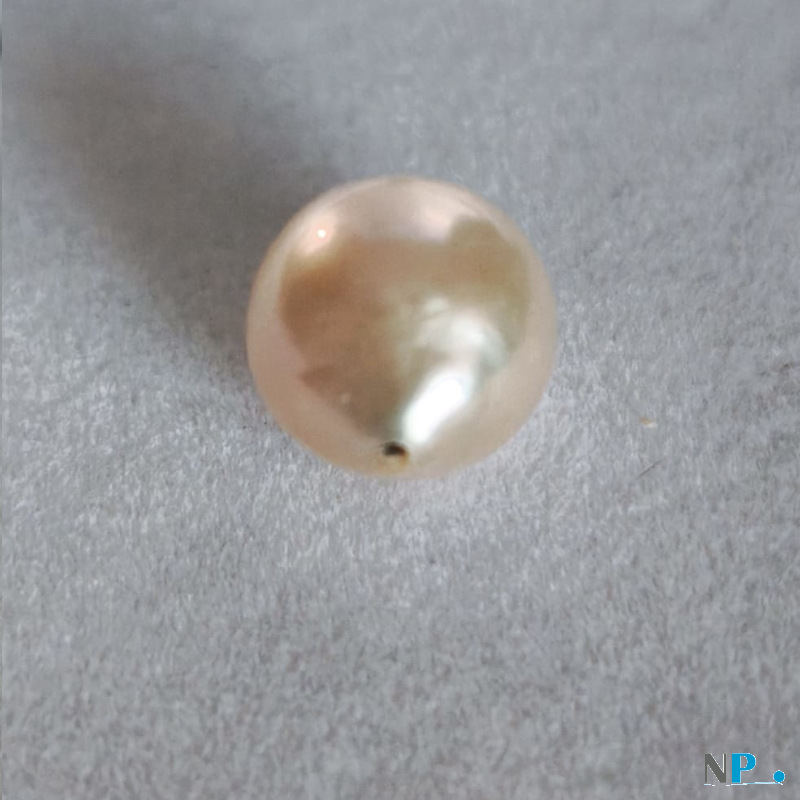Perle EDISON couleur naturelle pêche en forme de goutte Perle EDISON couleur naturelle pêche en forme de goutte