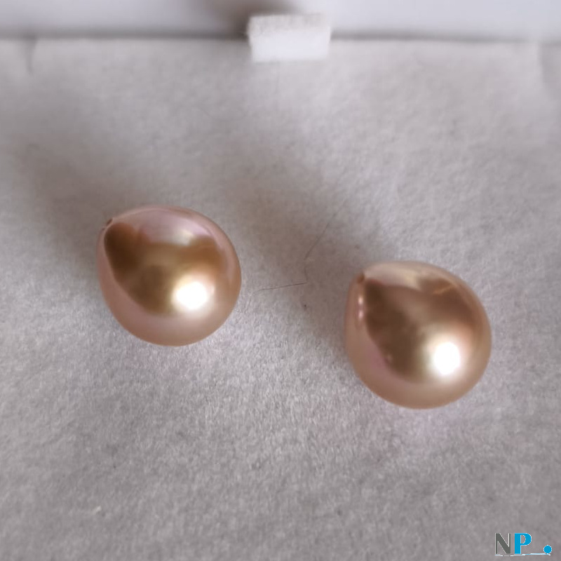 Paire de perles EDISON lavandes rosé Paire de perles EDISON lavandes rosé