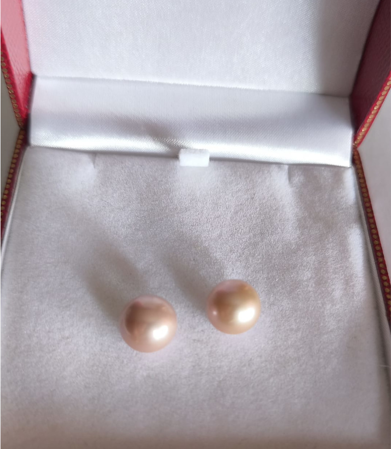 Perles EDISON couleur pêche doré Perles EDISON couleur pêche doré