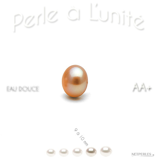 Perle de culture d'Eau Douce Peche, qualité AA+ de 7 à 8 mm