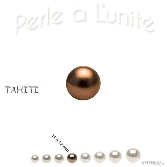Perle de culture de Tahiti couleur Chocolat