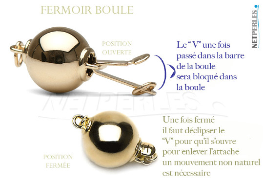 Fermoir rond lisse en Or 14 ou 18 carats, disponible en or jaune ou en or gris