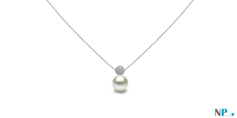 pendentif or 18k avec perles de culture d'eau douce qualité Doucehadama