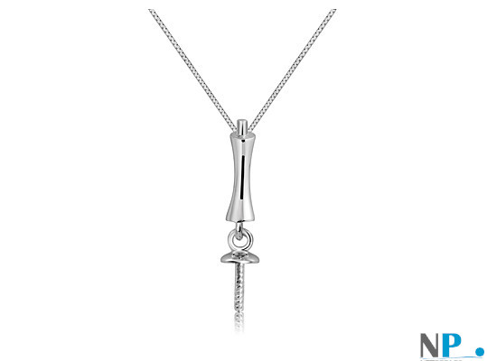 Appret de bijouterie pour pendentif de perle de culture en Or 9K