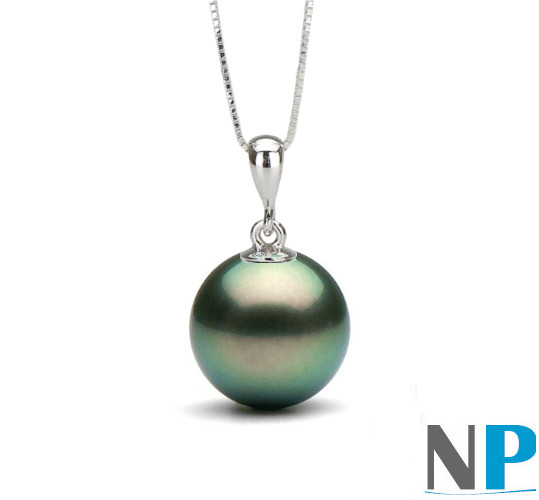 Pendentif en Argent 925 avec une perle de culture de Tahiti qualité AAA