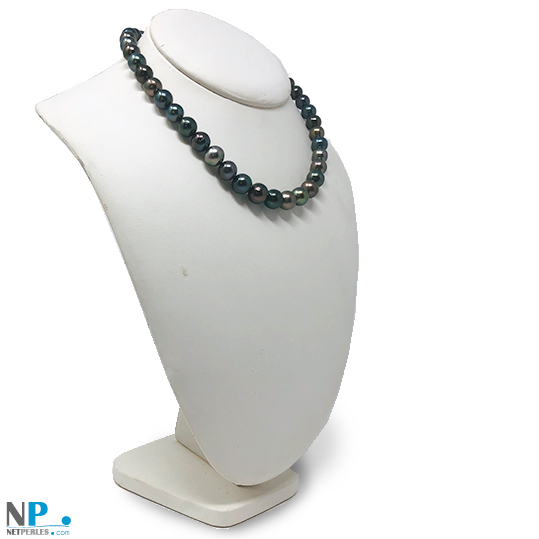 Collier de perles de tahiti de 8 à 11 mm longueur 43 à 44 cm