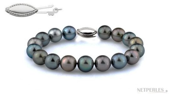 Bracelet de perles de Tahiti de qualité exceptionnelle AAA