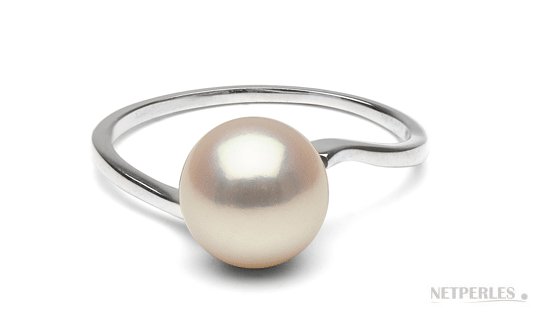Anello Argento 925 con perla d'acqua dolce 8-9 mm DOLCEHADAMA