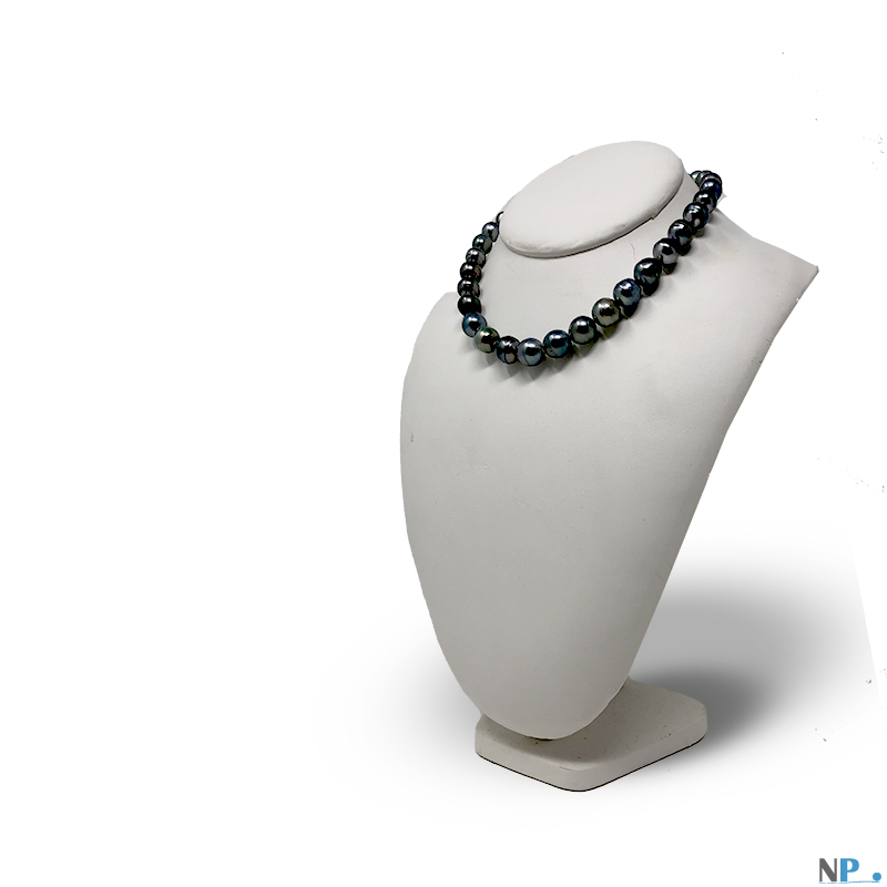 Collier En Or Gold Filled Avec Perle De Tahiti Noire Et Grise Baroque 12mm - ROSEMIMOSA, Neuf