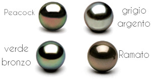 Orecchini di perle nere di Tahiti in Argento 925