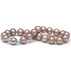 Bracelet de perles d'eau douce Lavandes 9 à 10 mm