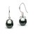 Boucles d'oreilles en Argent 925 perles de Tahiti Goutte 10-11 mm AAA