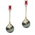 Boucles d'Oreilles Or 18k Perles de Tahiti 9-10 mm et rubis