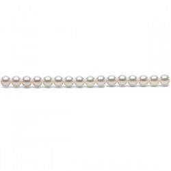Rang 40 cm non monté de perles d'Akoya du Japon de 5-5,5 mm