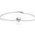 Bracelet de Cheville 24 cm Chaine forçat Argent Perle d'Eau Douce 8-9 mm AAA